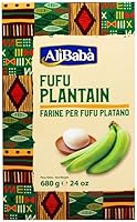 ALIBABA – FUFU Plantain 680g | Afrikanisches Fufu Mehl aus Kochbananen | Glutenfreie Beilage für westafrikanische Gerichte | Instant Zubereitung & vielseitig einsetzbar