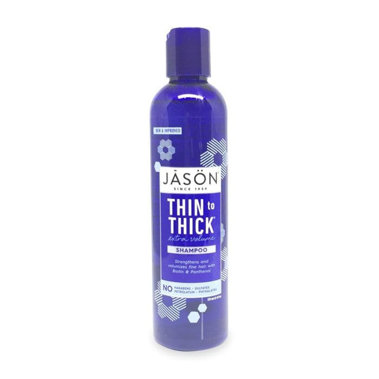 JasonThin-To-Thick Shampoo | For Extra Volume Shampoo | Strengthens & Volumizes Fine Hair | No Parabens, No Sulfates, Sls, Phthalates | Cruelty-Free | 8 Oz