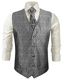 Im Set: Festliche Herren Weste, Festliches Hemd, Krawatte, Plastron, Einstecktuch, Manschettenknöpfe