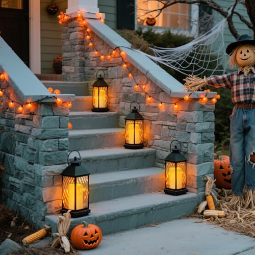 Image of Flameless Candles 4 inch 5 inch 6 inch Outdoor Indoor Pillars Battery Operated Flickering Candles Include 10-Key Remote Timer 400+ Hours by 2 AA Batteries (Ivory Candle - Warm light, 3 inchD x 6 inch H - 12 Pack)