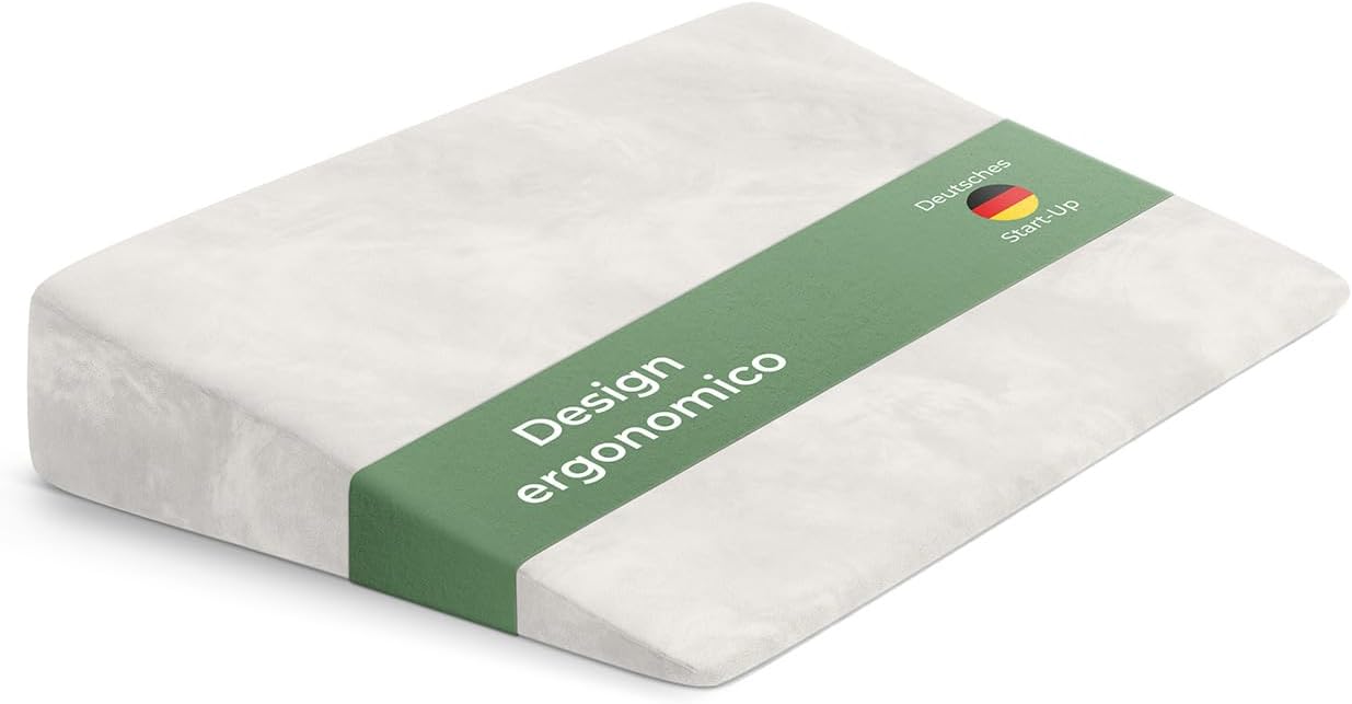 Cuscino In Gel Memory Foam Queen Size 10,2cm – Supporto Lombare Ergonomico Con Fodera Lavabile E Base Antiscivolo Per Divano E Sedia - 3
