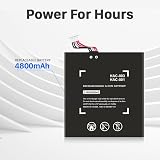 Batterie de rechange Li-ion pour HAC-003, 4800 mAh, super haute capacité, compatible avec Nintendo Switch 2017 HAC-001, HAC-A-BPHAT-C0 HAC-S-JP avec kit d'outils de réparation DIY - 2