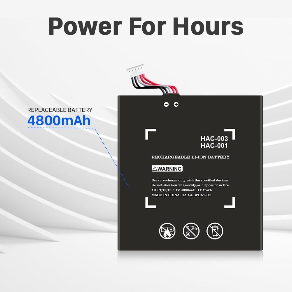 Batteria di ricambio HAC-003 da 4400 mAh per 2017 Nintendo Switch Console Handheld HAC-001 per console di gioco batteria ad alta capacità con kit di strumenti di riparazione