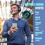 BERIBES Bluetooth Headphones Over Ear, 65H Playtime and 6 EQ Music Modes Wireless Headphones with Microphone, HiFi Stereo Foldable Lightweight Headset, Deep Bass for Home Office Cellphone PC Ect. - Image 2