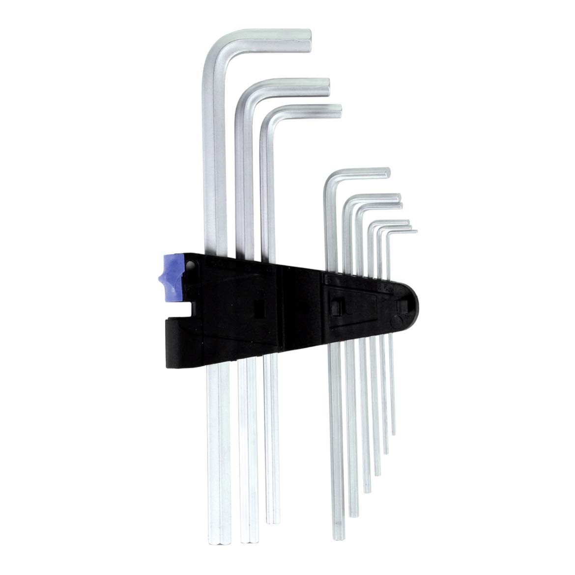 950/9 L Hex-Plus HF 1 Juego de llaves acodadas métricas, cromado mate, con función de retención, 9 piezas