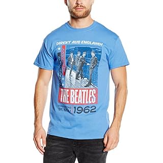 APPLY The Beatles BEATHOOD12MO01 T-shirt pour homme Orange - Les Beatles, Paul McCartney, John Lennon, RIngo Starr, George Harrison