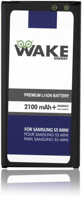 S5 Mini Battery, WAKE 2100 mAh Replacement Battery for Samsung Galaxy S5 Mini WAKE Brand