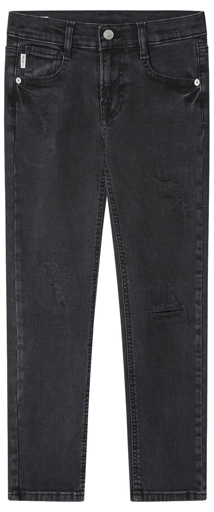 Jeans para niños Pepe Jeans Slim Fit vaqueros negros cashed worn 5