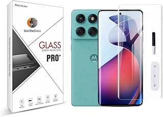 BATCHONE Tempered Glass Screen Protector Compatible For Motorola Moto Edge 60 Fusion 5G (Transparent) Edge To Edge Screen Coverage UV With Easy Installation Kit, Pack of 1
