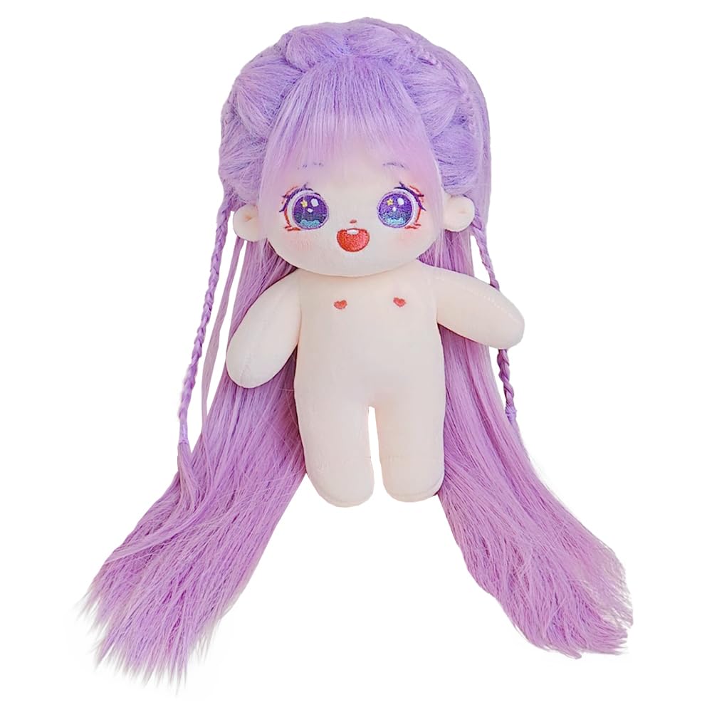 Amazon.com: niannyyhouse 20cm Plush Doll Long Hair Girl Humanoid