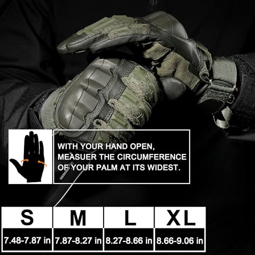 Image of WTACTFUL Tactical Gloves Men Women, Touchscreen Reinforced Palm