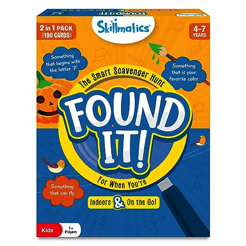 Skillmatics Indoor & Travel Scavenger Hunt – Found It Card Game