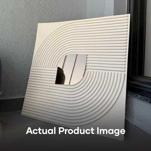 Image of Acrylic Mirror PVC Self Adhesive 3D Wall Panels | Self Glue Wall Panels for Living Room, Bedroom, TV Unit | Pack of 12 Pcs Cover Area 32.4 Sq. Ft.