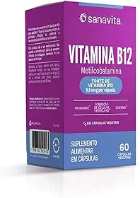 Sanavita Vitamina B12, Metilcobalamina em Gotas - Suplemento Vegano - 20ml
