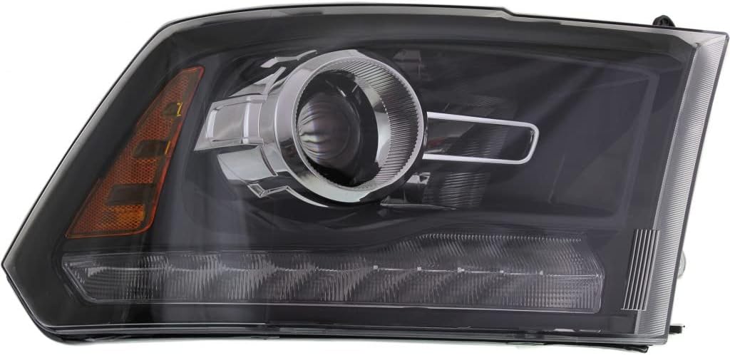 For Dodge Ram 1500 Pickup 2013 2014 Headlight Assembly Sport Projector Type Black Passenger Side | CH2503245 | CH2503245