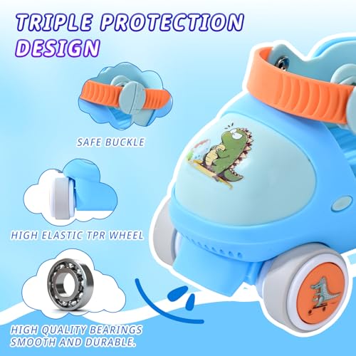 Mpoutik Kids Adjustable Quad Roller Skates
