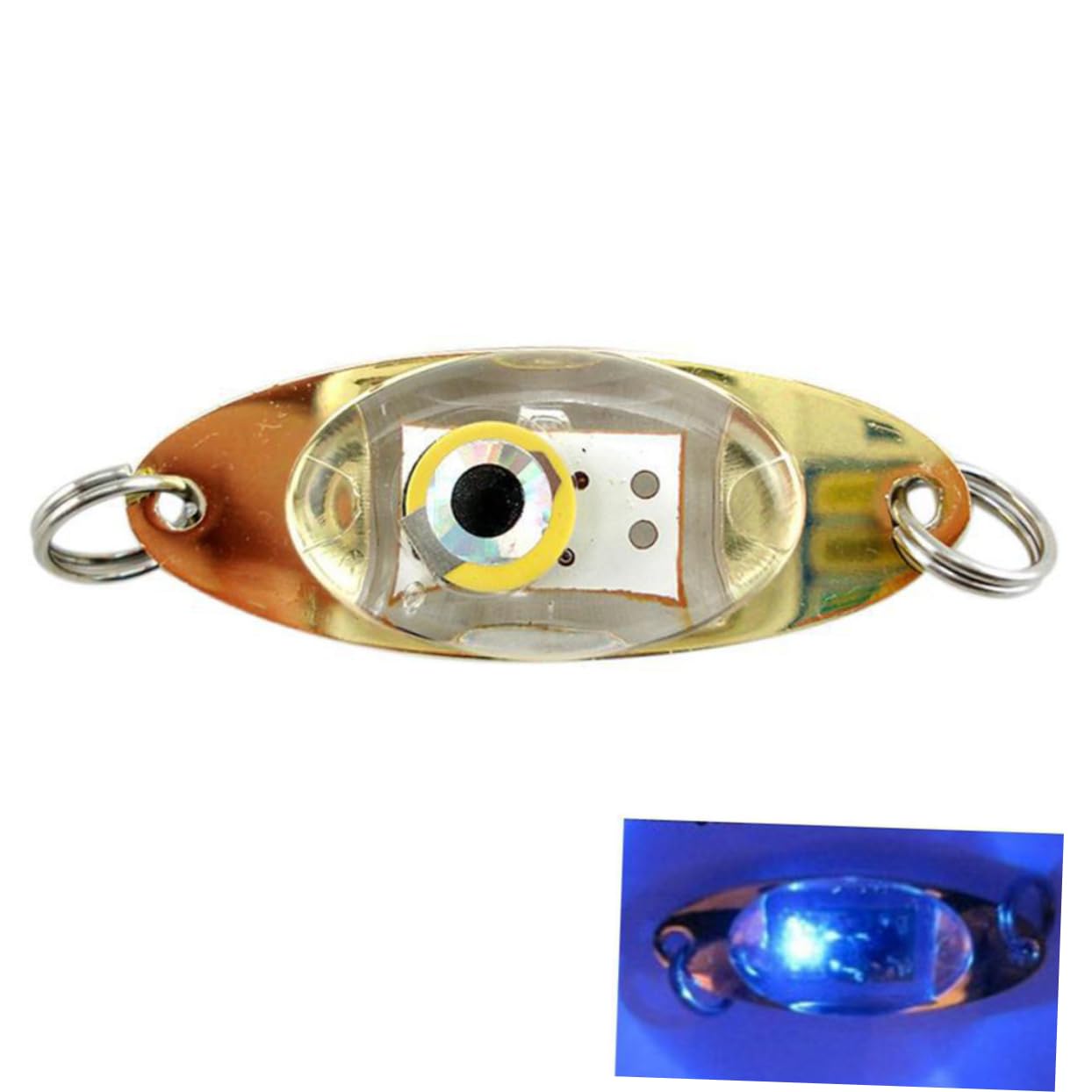 BESPORTBLE 15pièces Bait Lumineux LED Œil pour Nocturne Lumière Flottante Rouge Vert Bleu Blanc