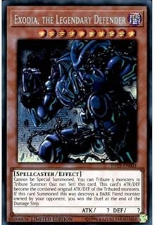 TN19-EN003 Limited Ed Exodia, the Legendary Defender Prismatic Secret Rare Card 2019 Mega Pack Tin Yu-Gi-Oh Single Card