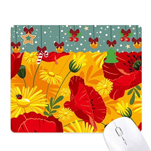 Mouse pad de amapolas y maíz, el regalo de Navidad perfecto para oficina y juego