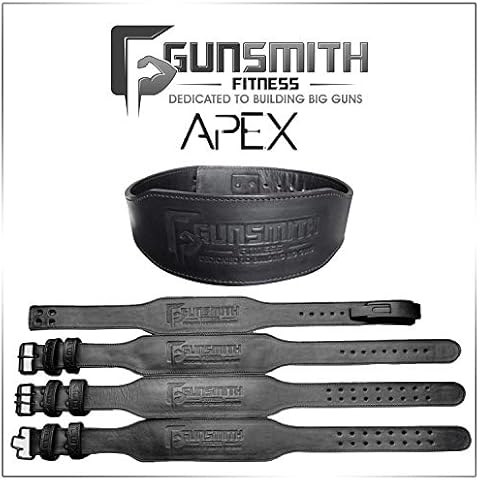 Gunsmith Fitness Apex Lifting Belt - Ultra Premium Handmade, All Black Olympic & Powerlifting (Power 10mm Quick Release, XL) Cover