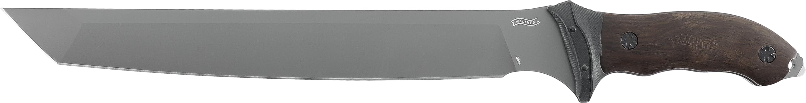 Walther MachTac 5, feststehende Klinge aus 440A Stahl, ideal für Outdoor Aktivitäten inkl. Nylonscheide mit Gürtelschlaufen