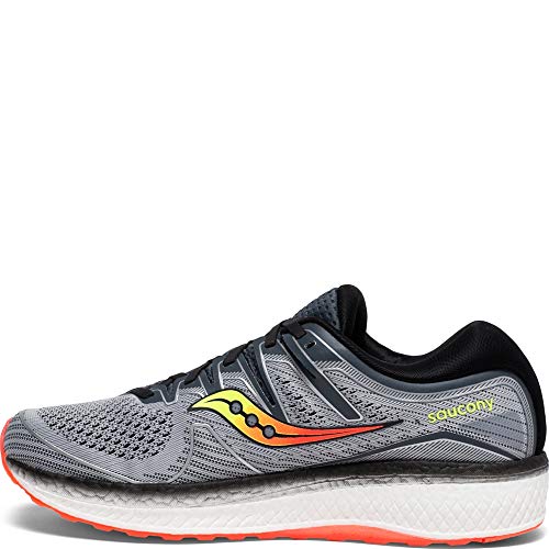 Saucony Men's Triumph ISO 5 Running Shoe, Grey/Black, 8 M US