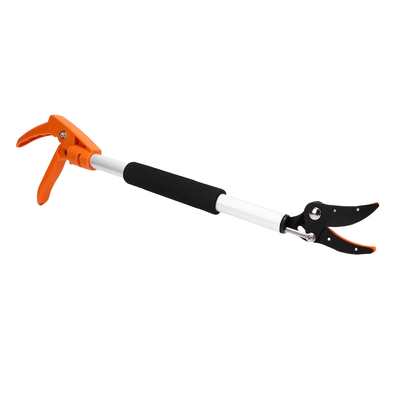 Jiawu Tijeras Recolectoras de Frutas, Podadora Profesional de Frutas de 2 Pies con Cortador Afilado, Gancho Asistido, Revestimiento de Baja Fricción, Podadora de árboles Frutales con Ergonómico