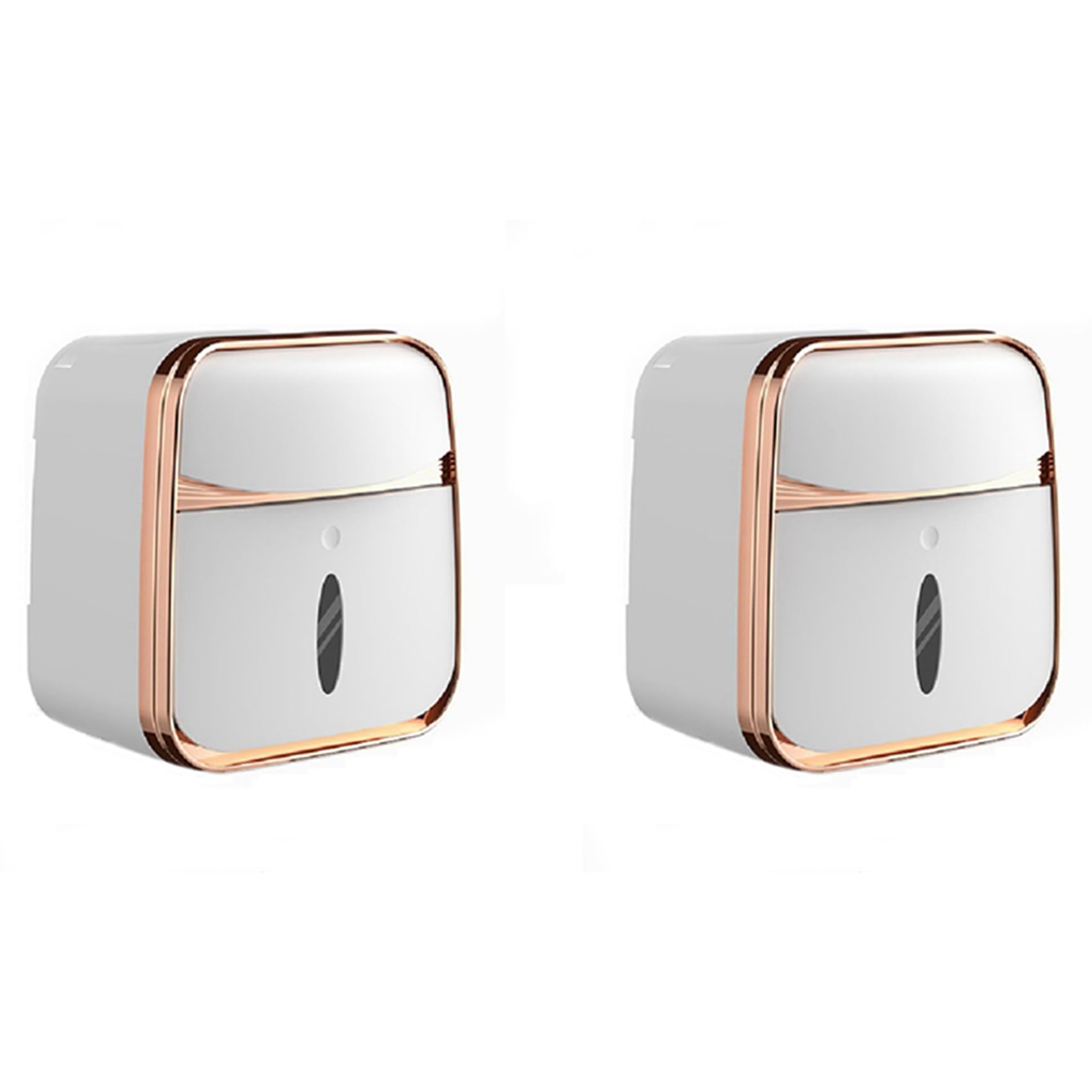 Hndhbfgrt 2X Toilet Tissue Box Wall-Mounted Waterproof Toilet Paper Box Punch-Free Pumping Paper Box Toilet Toilet Paper Roll Rack
