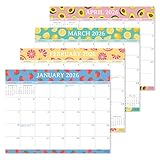 S&O - Calendario magnético para nevera Fresh Fruity de enero de 2026 a junio de 2027, calendario de refrigerador extraíble para rastrear eventos y citas, planificador magnético de 18 meses para nevera
