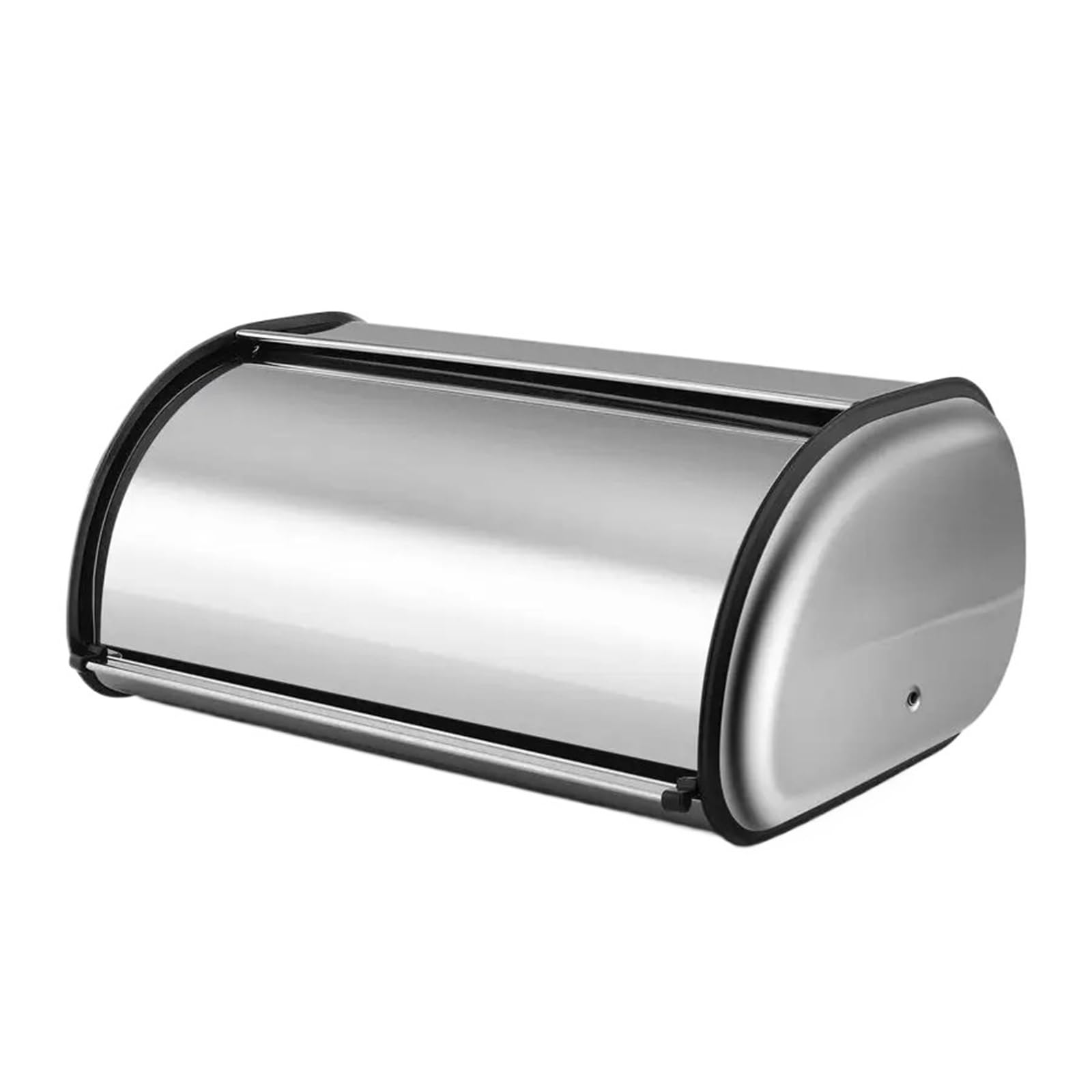 GIYXHU Stainless Steel Bread Box For Kitchen Countertop 13 Inch Metal Roll Up Top Lid Storage Container Bin Keeper For Cake Buns Toasts for Bread