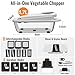 12 Blade All-in-1 Vegetable Chopper Mandoline Slicer with Container, Spiralizer with Containers, Food Chopper, Onion Chopper, Veggie Cutter for Salad, Kitchen Gadgets Accessories Essentials, White