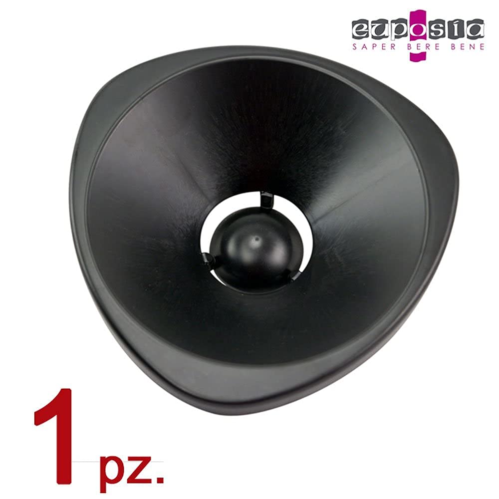Spittoon - Sputacchiera in Plastica per Degustazioni - MOD. Cylinder 20 Trio Black - capacità: 2.0 Lt. - Colore Nero - By (1)
