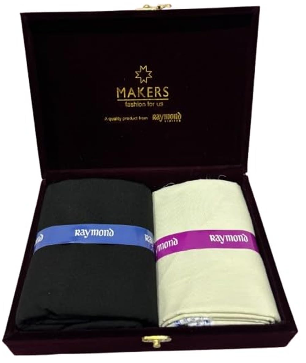 raymond Fabrics Men's Cotton Shirt and Trouser Unstitched Fabric Set - Gift Pack (Multicolour_Free Size) 23-picture-19