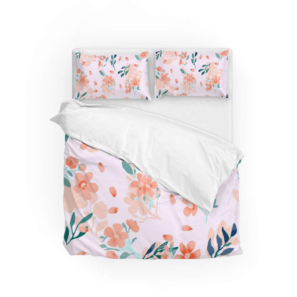 Housse de couette fleurie et taies d'oreiller pour illuminer votre chambre
