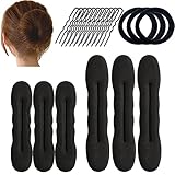 Hair Bun Maker,Foam Sponge Sock Bun,Hair Donuts for Hairagami,French Twist Sock Bun for Kids And Women Hair Tool Hair Bun & Crown Shapers Accessories