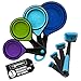 Collapsible Measuring Cups and Measuring Spoons - Portable Food Grade Silicone for Liquid & Dry Measuring