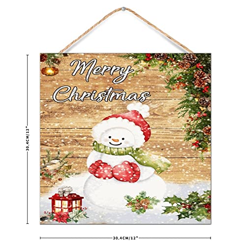 Panneau de décoration murale rustique de Noël en bois portrait de Père premium - 3