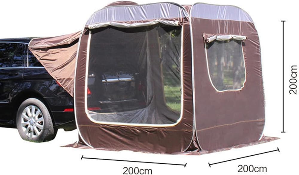 Tente automatique de hayon de voiture, grand espace SUV Extension arrière, couverture de coffre portable, protection UV étanche pour camping