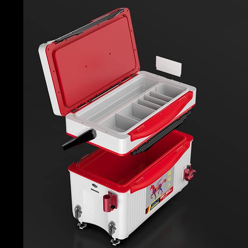 Fishing Tackle Box Ultra-Light Installation-Free Complete Set Multi-Functional Man Fishing Box Fishing Tackle Storage box53 30 37cm