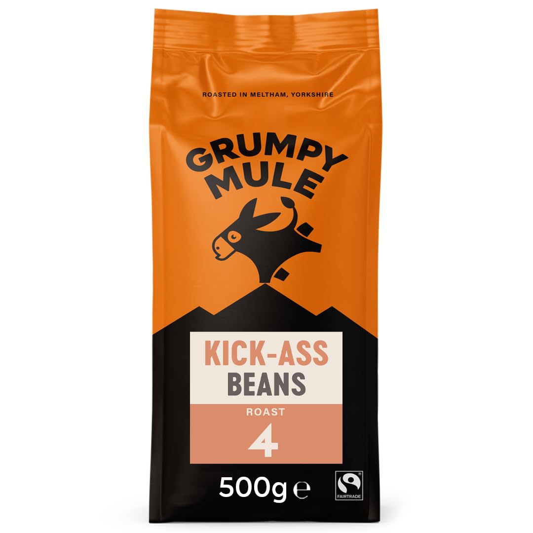 Kick-Ass House Blend Whole Coffee Beans with notes of Caramel and Milk Chocolate 500 g