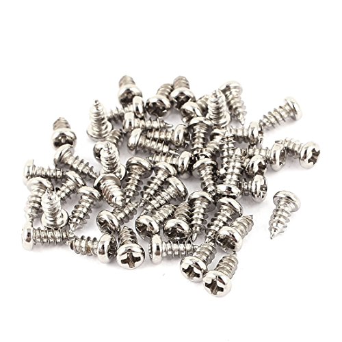 50 tornillos autorroscantes M2.5 x 6 mm acero inoxidable miniatura 1