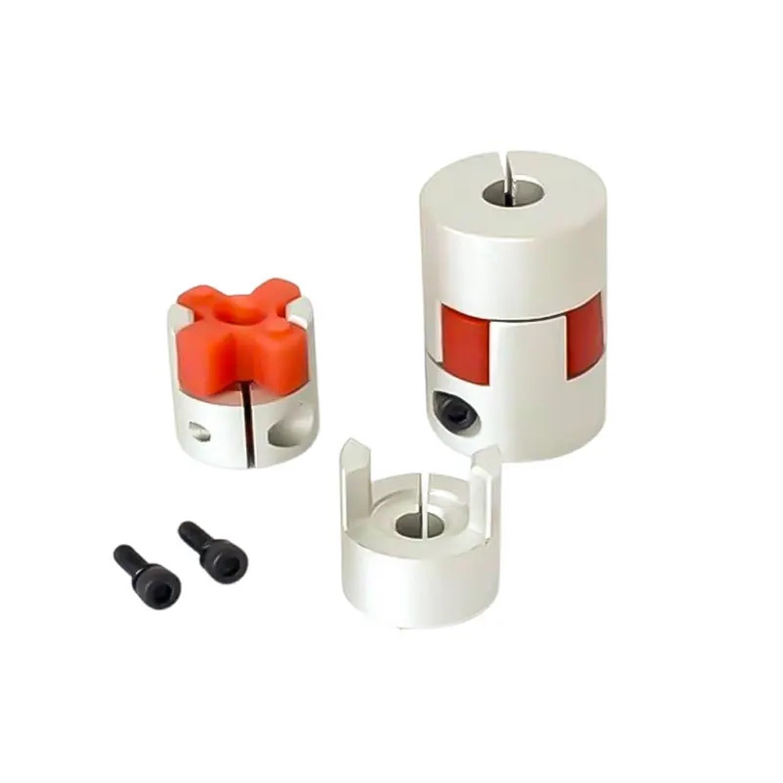 Accouplement XB25*30 à 2 mâchoires en aluminium for arbre flexible, vis D25L30, 1 pièce(5x12mm)