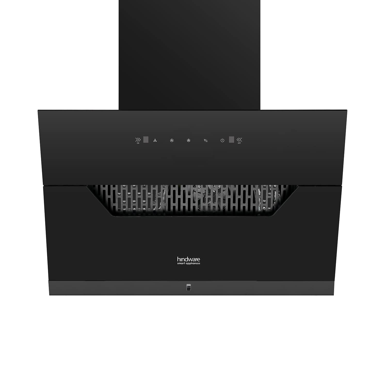 Hindware Smart Appliances | Olenna 75 cm Chimney | 1200 CMH | Thermal Auto Clean | Filterless| Touch with Gesture Control, Motion Sensor | 10 Yrs Warranty on Motor & 2 Yrs on Product (Black)