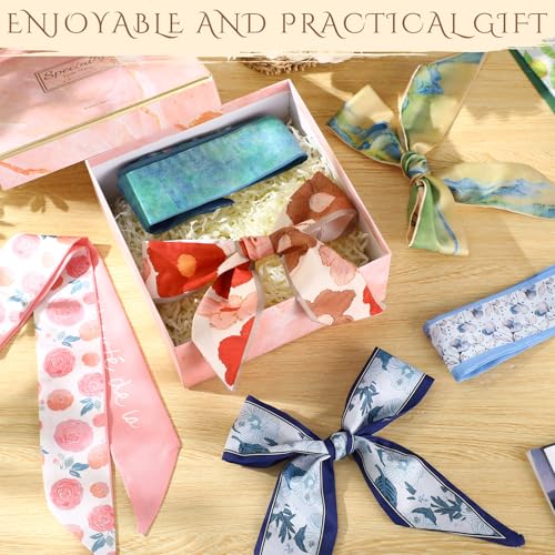 72 Pcs Bulk Purse Scarf Headband for Women Hair Purse Scarf Handbag Ribbon for Women Headband Neck Decorative Fashion Gifts4