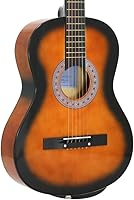 Vista 4 de Star Guitarra acústica de 6 cuerdas de 38 pulgadas con guía para principiantes, Sunburst (831-SB)