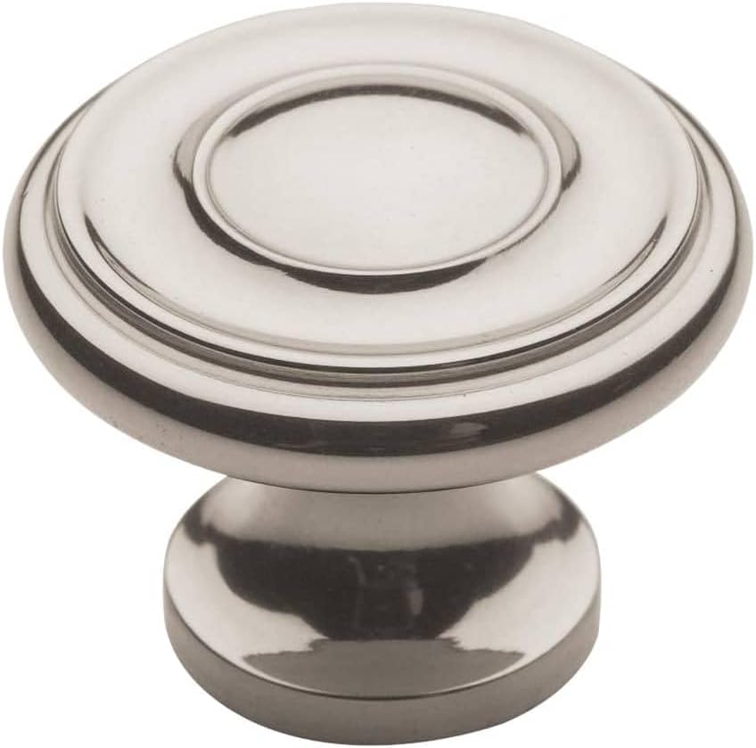 Baldwin 4491150 Dominion Cabinet Knob, Satin Nickel