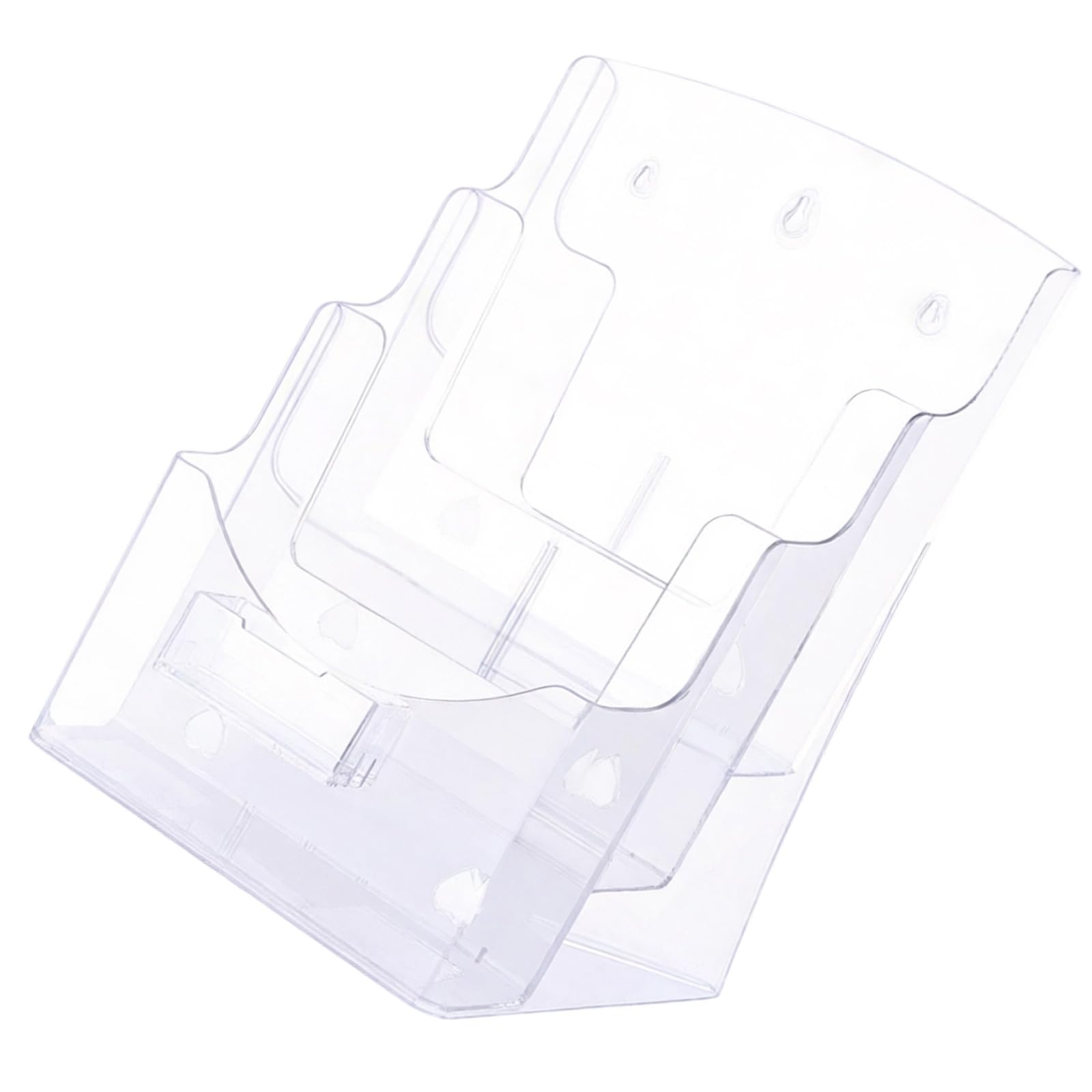 Osniyaw C Ontemporary Acryli Book Stand With Spacious Levels To Keep Magazines And Folders In Order Magazine Rack