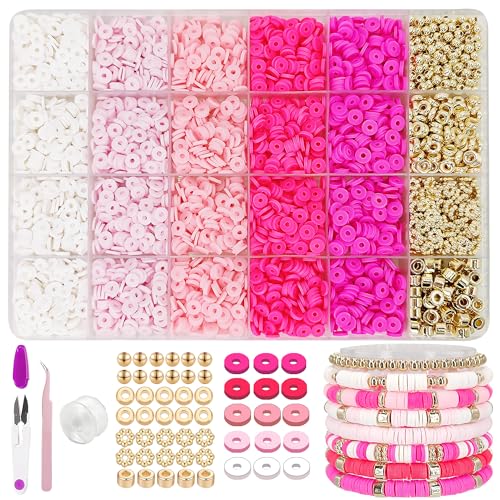 24 Pink Gift Ideas For Girls Who Love Pink In 2026 18 Pink Clay Bead Bracelet Making Kit