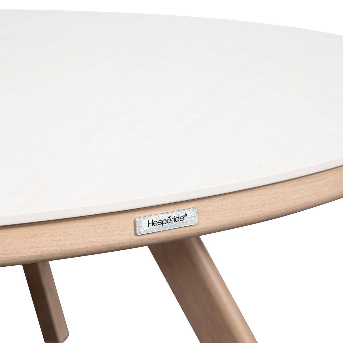 Hespéride - Table de Jardin nelora 8 Places Ronde Beige