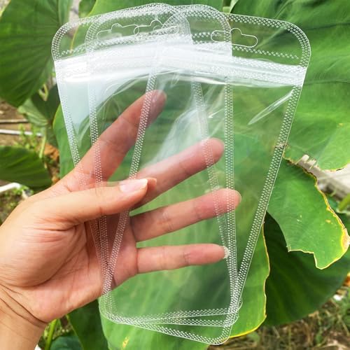 Image of 100 Pcs Resealable Beadable Pen Packaging Bags for Small Business,Clear Zipper Smell Proof Storage Bags for Party Favor Food Storage, Jewelry, Cosmetic,Candy 3.34X8.66inch
